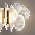 Бра с крупными прозрачными лепестками с рельефной поверхностью Ethereal Bloom варинант исполнения - 5 | Loft Concept в Ульяновске