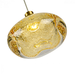 Подвесной светильник с прозрачным стеклянным плафоном округлой формы Effervia  варинант исполнения - 11 | Loft Concept в Ульяновске