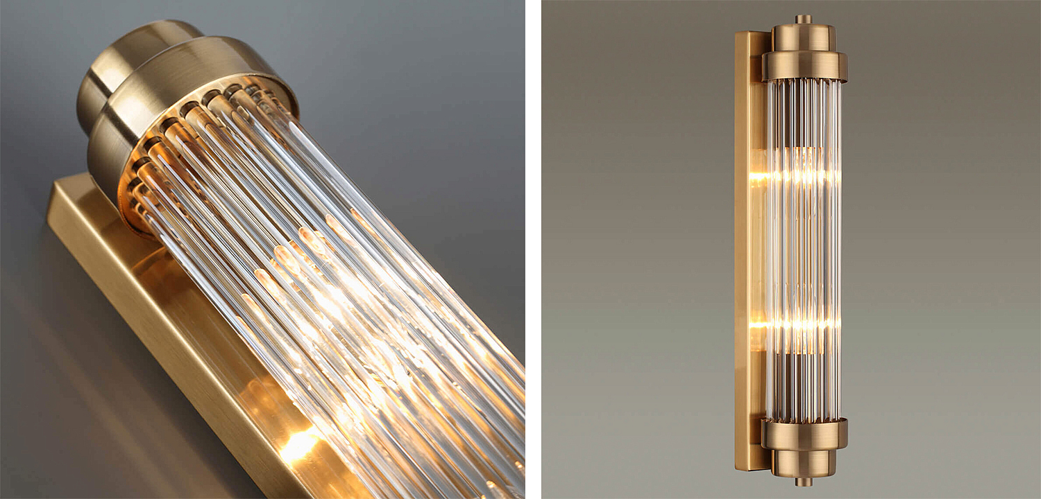 Бра Dirck Glass TUBE Sconce Bronze Бра Dirck Glass TUBE Sconce Bronze - Loft-Concept в Ульяновске