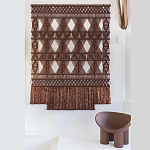 Панно Макраме коричневый цвет  варинант исполнения - 4 | Loft Concept в Ульяновске