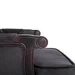 Диван двухместный George Grand Seating black velour варинант исполнения - 4 | Loft Concept в Ульяновске