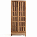 Шкаф из массива тика Okino Wood Cabinet варинант исполнения - 1 | Loft Concept в Ульяновске