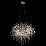 Люстра подвесная с прозрачными стеклянными подвесками в форме капель Диаметр 60 см Droplet Chandelier варинант исполнения - 13 | Loft Concept в Ульяновске