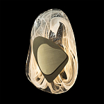 Бра овальное из стекла с золотым элементом Flow Texture  варинант исполнения - 5 | Loft Concept в Ульяновске