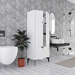 Комод белый с 4-мя дверцами на металлических ножках SPARK MULTIPURPOSE CABINET WHITE варинант исполнения - 5 | Loft Concept в Ульяновске