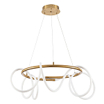 Люстра подвесная кольцевая и изогнутыми светодиодными трубками Luke Lampco Tracer Lamp варинант исполнения - 1 | Loft Concept в Ульяновске