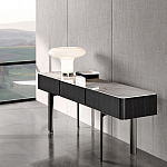 Консоль чёрная с 3-мя выдвижными ящиками Lou варинант исполнения - 2 | Loft Concept в Ульяновске