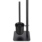 Держатель для туалетной бумаги с подвесным ершиком Black Bathroom Accessory варинант исполнения - 4 | Loft Concept в Ульяновске