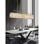 Люстра прямоугольная из фактурного стекла Chandelier Beam варинант исполнения - 2 | Loft Concept в Ульяновске