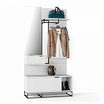 Вешалка настенная белая Strict Lines варинант исполнения - 2 | Loft Concept в Ульяновске