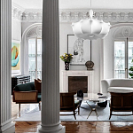 Подвесной светильник с белым фигурным абажуром и мягкими волнистыми краями Cloud Motion  варинант исполнения - 19 | Loft Concept в Ульяновске