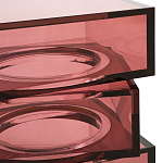 Стол журнальный в форме кубов Acrylic Furniture Lumina Crimson Clarity варинант исполнения - 3 | Loft Concept в Ульяновске