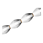 Подвесной светильник линейный в сочетании двух разных фактур стекла Enchanting варинант исполнения - 4 | Loft Concept в Ульяновске