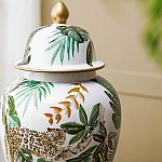 Ваза из фарфора с ручной росписью Leopard Collection  варинант исполнения - 5 | Loft Concept в Ульяновске