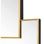 Золотое зеркальное панно из зеркальных квадратов Overlapping варинант исполнения - 1 | Loft Concept в Ульяновске