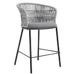 Стул барный с декоративным плетением на спинке и подлокотниках Chair Weave варинант исполнения - 2 | Loft Concept в Ульяновске