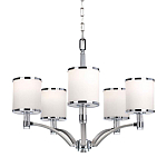 Люстра с белыми стеклянными плафонами в форме цилиндра Feiss варинант исполнения - 1 | Loft Concept в Ульяновске