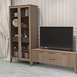 Витрина 2-х дверная с 5-ю полками и 2-мя ящиками Harper Line варинант исполнения - 3 | Loft Concept в Ульяновске