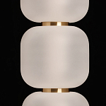 Подвесной светильник с 3-мя округлыми матовыми плафонами из белого стекла Golden Swirl варинант исполнения - 6 | Loft Concept в Ульяновске