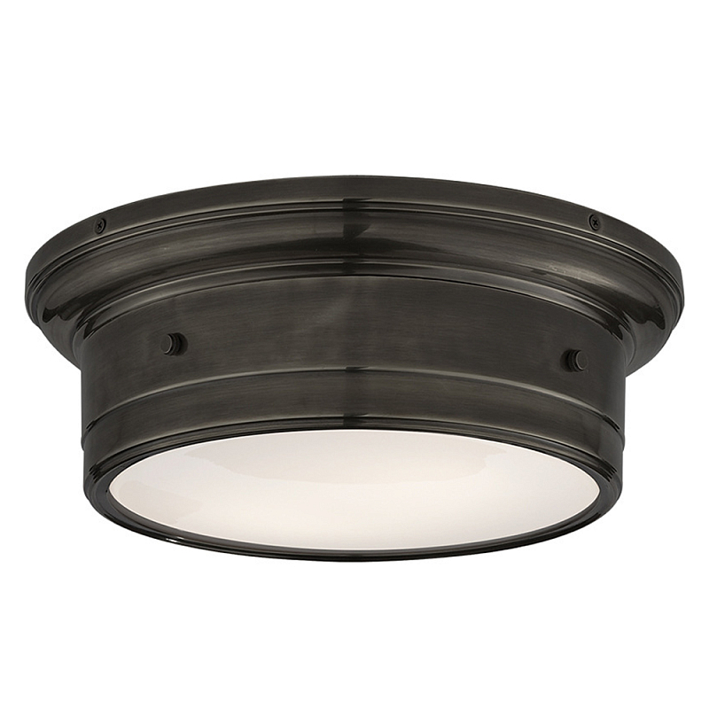 Потолочный светильник круглый черного цвета Modern Simple Ceiling Light Черный Белый Потолочный светильник круглый черного цвета Modern Simple Ceiling Light Черный Белый в Ульяновске | Loft Concept