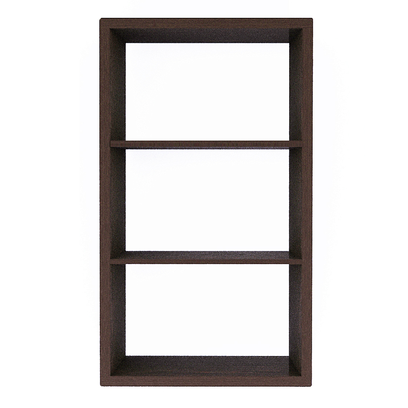 Полка-модуль для книг Primo длина 72 Темный дуб Древесина Черный в Ульяновске | Loft Concept 