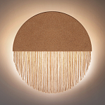 Бра круглое натуральная пробка с бахромой Natural Cork варинант исполнения - 4 | Loft Concept в Ульяновске