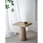 Столик приставной с квадратной столешницей Textured Cream Table варинант исполнения - 9 | Loft Concept в Ульяновске