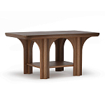 Стол кофейный деревянный с арочным основанием Arch Passage варинант исполнения - 1 | Loft Concept в Ульяновске