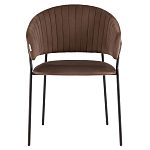 Стул в велюре коричневого цвета Horizon варинант исполнения - 2 | Loft Concept в Ульяновске