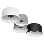 Потолочный светильник с 4-мя цилиндрическими абажурами белого серого и черного цвета Urban Dome варинант исполнения - 3 | Loft Concept в Ульяновске