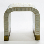 Приставной столик BONE INLAY SIDE TABLE-Cream варинант исполнения - 1 | Loft Concept в Ульяновске