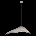 Подвесной светильник с асимметричным волнообразным абажуром и фактурной бахромой по краю Tactile Line варинант исполнения - 9 | Loft Concept в Ульяновске