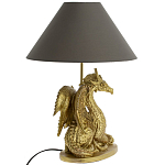 Настольная лампа с абажуром Дракон Golden Dragon Lamp Brown варинант исполнения - 2 | Loft Concept в Ульяновске
