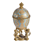 Шкатулка на величественных львах из фарфора с бронзовыми элементами Eden Garden варинант исполнения - 3 | Loft Concept в Ульяновске