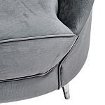 Диван с мягкой обивкой из ткани серый Ethan Sofa варинант исполнения - 3 | Loft Concept в Ульяновске