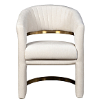 Полукресло Valbonne Chair cream velour варинант исполнения - 1 | Loft Concept в Ульяновске