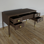 Письменный стол с 4-мя ящиками Elsa Dreams Walnut варинант исполнения - 2 | Loft Concept в Ульяновске