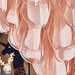 Люстра из стекляных розовых лепестков Petalled Illuminator варинант исполнения - 2 | Loft Concept в Ульяновске