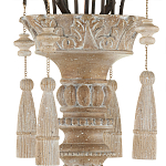 Люстра с состаренными резными элементами Big Graceful Profile варинант исполнения - 3 | Loft Concept в Ульяновске