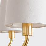 Люстра золотая с белыми тканевыми абажурами Coolness варинант исполнения - 4 | Loft Concept в Ульяновске