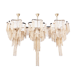 Люстра большая из золотистых металлических цепочек Atlantis Chain варинант исполнения - 2 | Loft Concept в Ульяновске