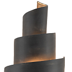 Бра в форме спирали черное с золотой внутренней отделкой Warm Glow варинант исполнения - 1 | Loft Concept в Ульяновске