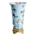 Ваза из фарфора с бронзовыми элементами Tropical Garden варинант исполнения - 2 | Loft Concept в Ульяновске