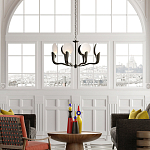 Люстра с плафонами в виде черно-белых дисков Ideal Shade Combination варинант исполнения - 2 | Loft Concept в Ульяновске