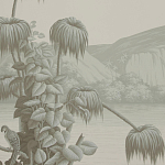 Обои ручная роспись Le Brésil Crystal Grey варинант исполнения - 3 | Loft Concept в Ульяновске