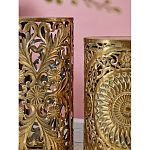 Столик приставной с цветочной резной фактурой Madagascar варинант исполнения - 4 | Loft Concept в Ульяновске