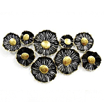 Панно настенное Blank Sheet  Black flower варинант исполнения - 1 | Loft Concept в Ульяновске