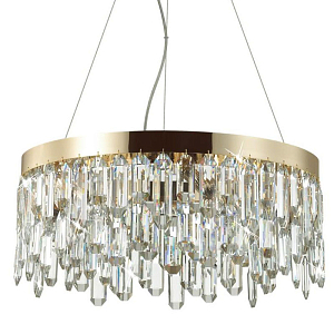 Люстра Crystal Polyhedrons Round Gold