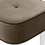 Квадратный мягкий пуф на белых ножках Winton Pouf Square варинант исполнения - 4 | Loft Concept в Ульяновске