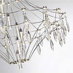 Люстра подвесная из металла с прозрачными подвесками из хрусталя Quasar 93 варинант исполнения - 10 | Loft Concept в Ульяновске